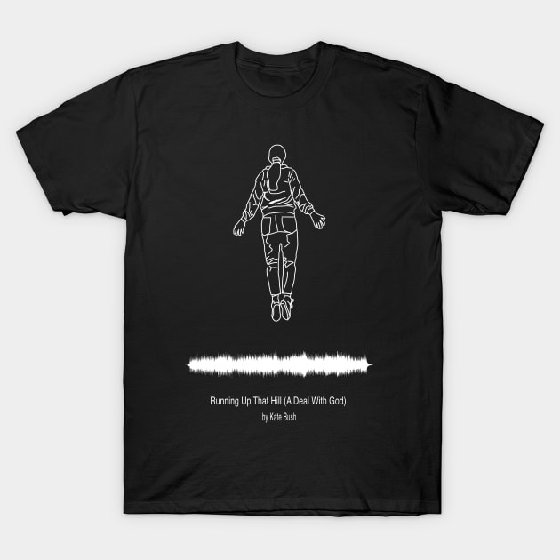 Running Up that Hill Waveform T-Shirt by Royale Art